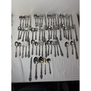 OCQ Woodsworth Stainless Of Oneida 63 Piece Set - Read